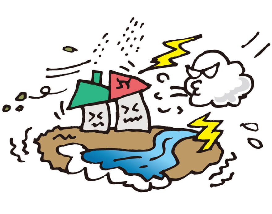 賃貸生活でもできる簡単・安心の台風準備