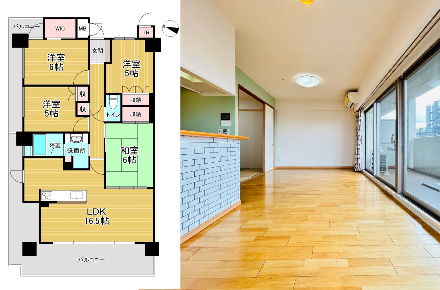 魅力満載！ 6階角部屋上階なし・ペット飼育可！ 守...